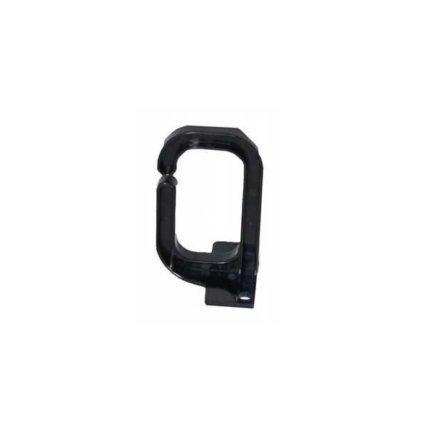 Quest Mfg Vertical D-Ring Cable Manager, 25 Cables, 1U, Black VD-00-025